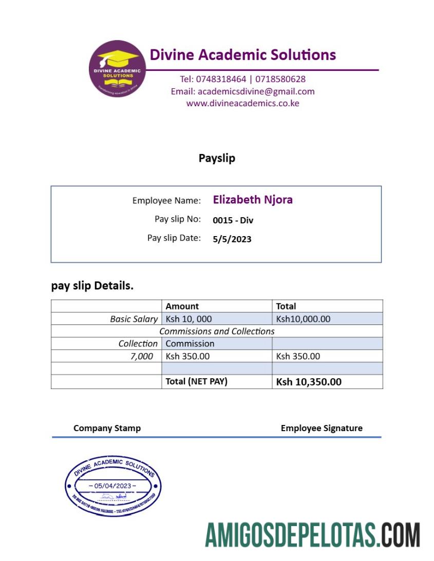 Em branco Modelo de recibo de pagamento da Divine Academic Solutions em formatos Word e PDF.pdf, 1